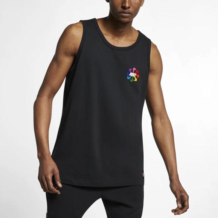 Nike Спортивная майка Gilbert Baker с принтом ветряной мельницы, мужские топы, черные CD7486-010