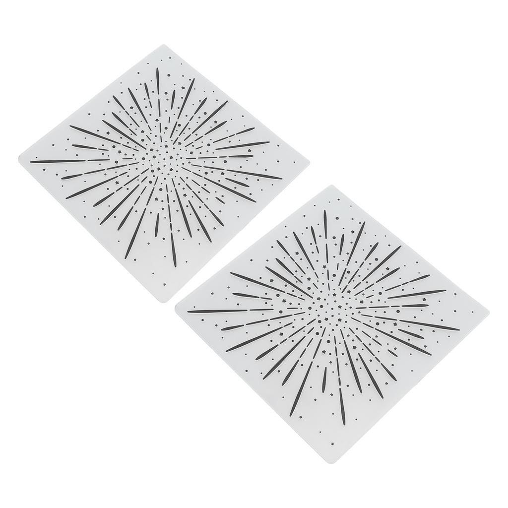 2 шт. Папки для тиснения Пластиковый материал Прозрачный внешний вид Изготовление тисненого шаблона для карты