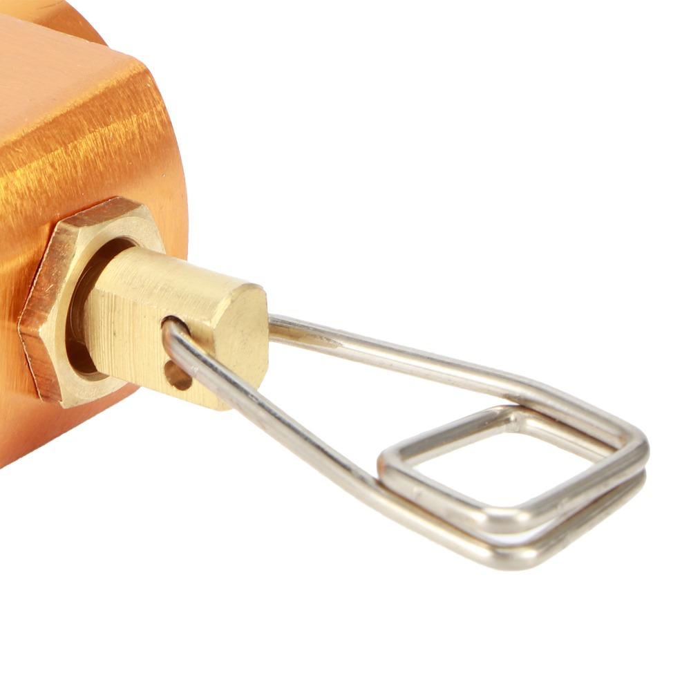 Brass Alloy Canister Adapter Gold Gas Conversion Connector Gas Refill Adapter Backpacking Trips