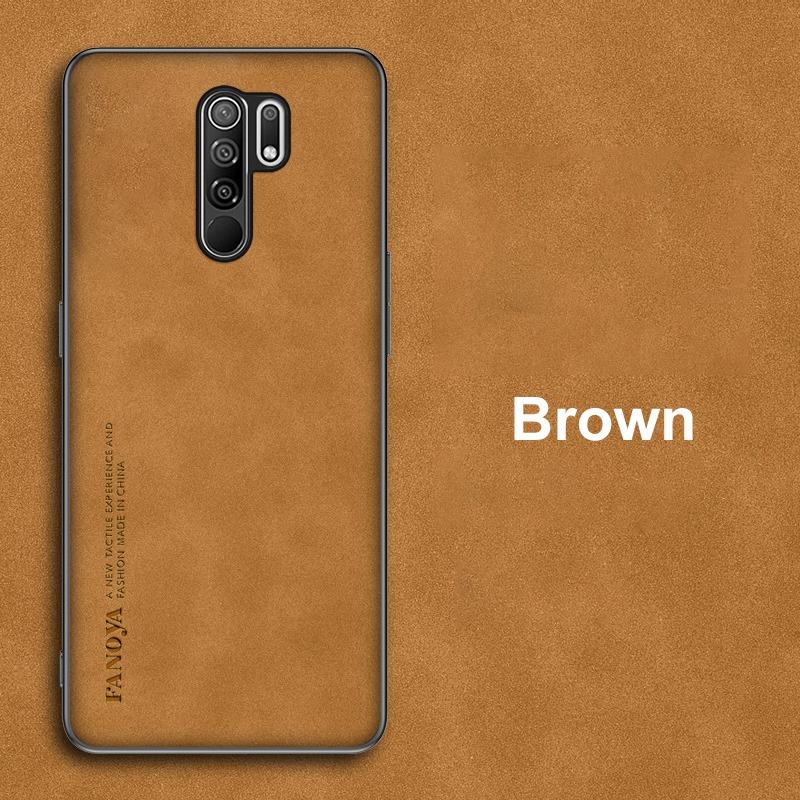 Роскошный чехол из искусственной ПУ кожи для Xiaomi Redmi 9, задняя крышка, матовая противоударная защита, силиконовый чехол для телефона для Redmi Note 8 Pro Redmi9