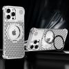 R-JUST RJ64 Магнитный чехол из алюминиевого сплава для iPhone 16 Pro Max, охлаждающий чехол для телефона в виде флакона духов с вращающейся подставкой