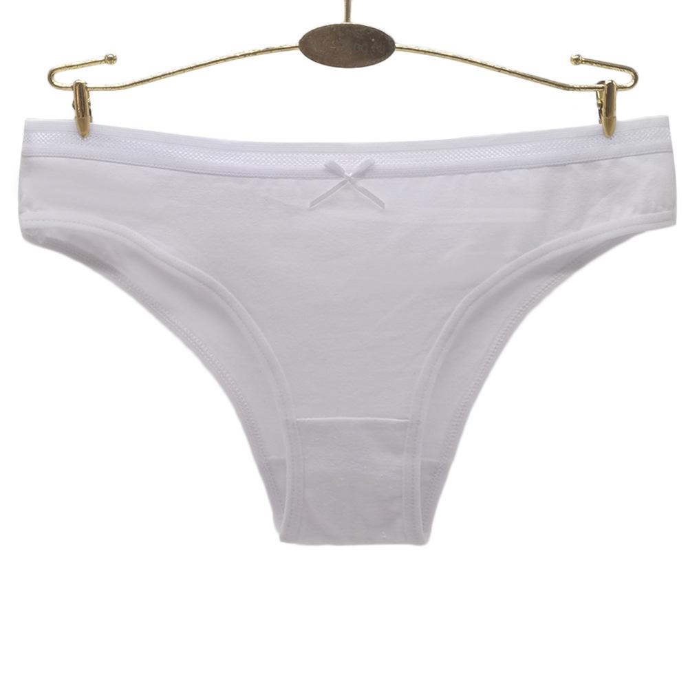 Cotton Underwear Women Sexy Briefs Knickers Ladies Panties Solid Color Low Rise Lingerie 6 Pcs/lot