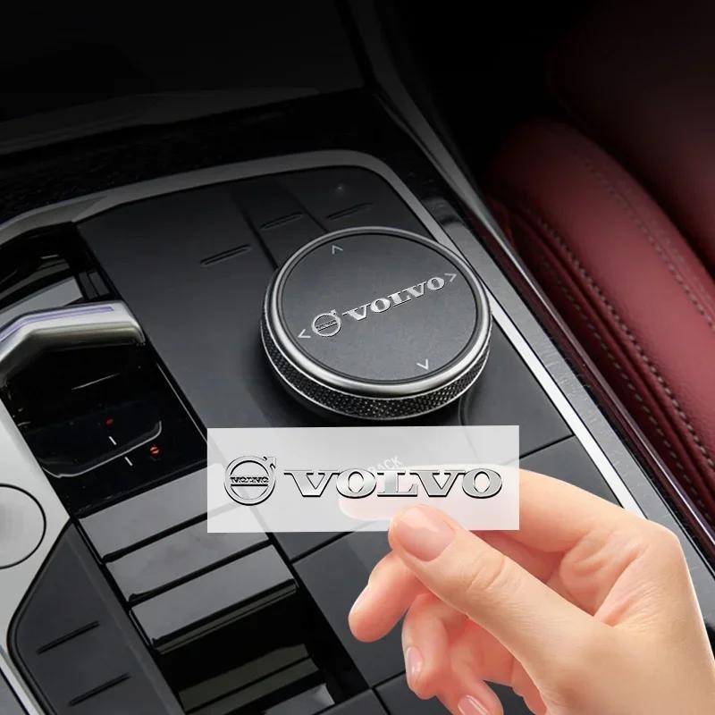 Car Interior Metal Emblem Stickers Car Door Handle Rearview Mirror Decorative Sticker For All Volvo V60 V40 C70 XC40 XC60 XC90