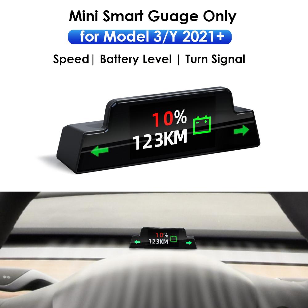 2024 New Air Vent Embedded Mini Dashboard Model 3 Highland Hidden Cluster for Tesla Model 3 Y Speed Gear Battery Software Update