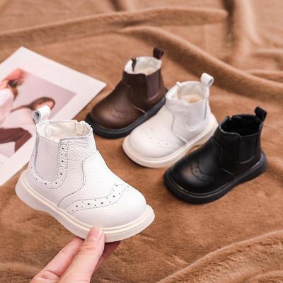 Зимние теплые детские хлопковые ботинки одинарные туфли