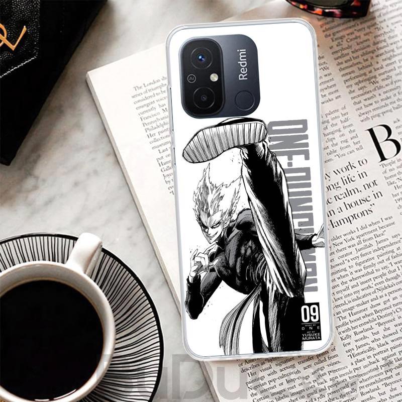 Чехол-обложка One P-Punch-Man Garou для Xiaomi Redmi 14C 13 13C 12 12C 10 10C 9 9C 9T 9A Чехол для телефона 10A 8A 8 7A 7 6A 6 Pro K70 K60 K40 1