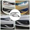 Для VW Golf 7.5 MK7.5 2017 ~ VII Facelift передний бампер Противотуманные фары Решетка Крышка Накладка Ветер Нож Бритва Стиль Канарды на заказ