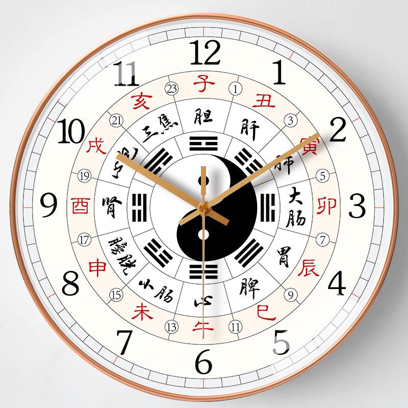 12-дюймовые 30 см новые китайские креативные часы гостиная столовая часы светлая роскошь настенные бесшумные подвесные часы