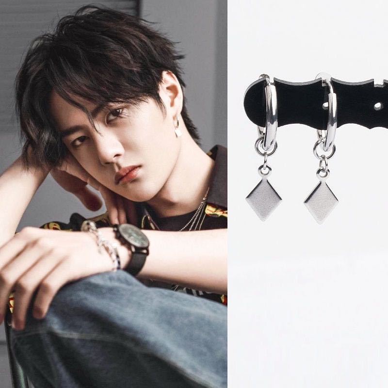 Серьги-кольца из нержавеющей стали в стиле панк Серьги-кольца из нержавеющей стали для корейских мальчиков