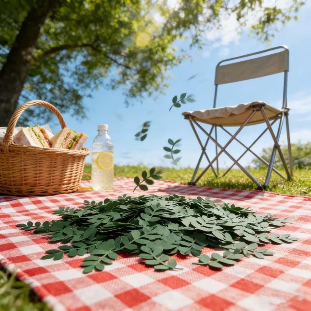 60pcs DIY Happy Birthday Confetti Party Supplies Paper Leaf Decorations Home Holiday Decor