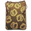 Maruzen Drawstring Bag with Gusset, Shingen Bag, Maruryu Design, Made In Japan, Brown, Approx. 28 X 20 X 4 Cm