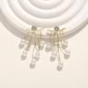 925 Silver Needle Korean Fashion Pearl Tassel Earrings For Women Jewelry Trending New Luxury Women's Zircon Pearl Earrings