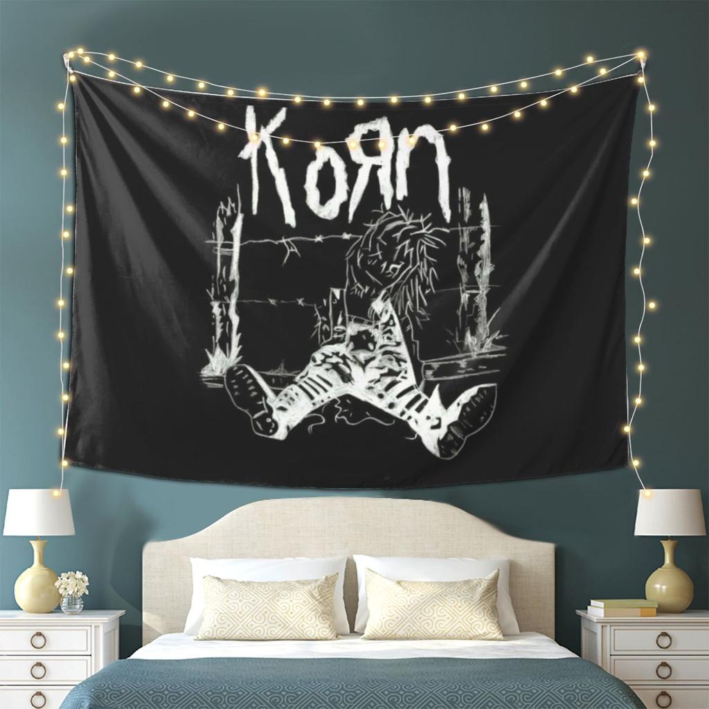 Гобелен Korn Rock Music Настенный Декор для Дома Эстетичный Гобелен для Комнаты в Общежитии
