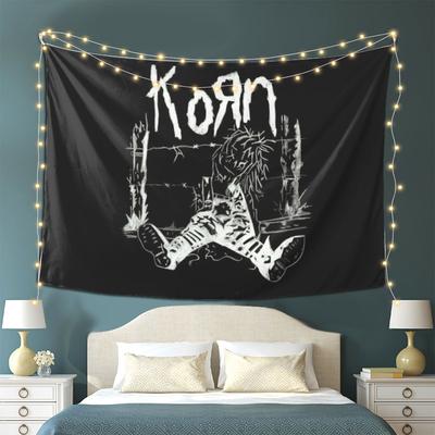 Гобелен Korn Rock Music Настенный Декор для Дома Эстетичный Гобелен для Комнаты в Общежитии