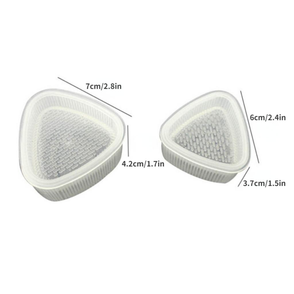 1pc/set Triangular Plastic Sushi Rice Ball Maker Mould Onigiri Mold Set Kitchen Gadgets Stuff Transparent Bento Accessories