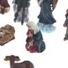 11pcs/set Statue Nativity Scene Set Christmas Crib Figurines Small Jesus Manger Miniatures Ornament Church Catholic Home Decors
