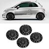 4 шт. Колпаки на ступицы колес 14 дюймов, крепление на клипсах, стильный дизайн для автомобильных шин R14