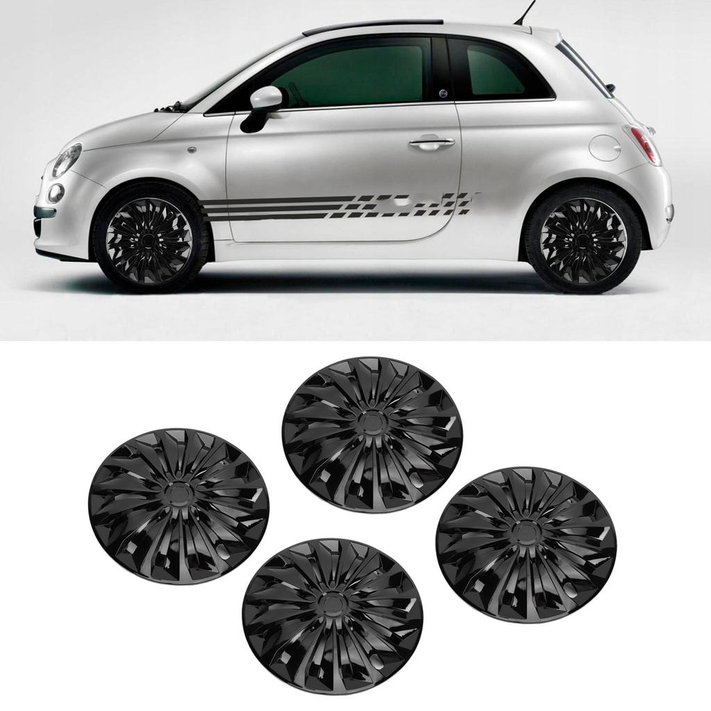 4 шт. Колпаки на ступицы колес 14 дюймов, крепление на клипсах, стильный дизайн для автомобильных шин R14