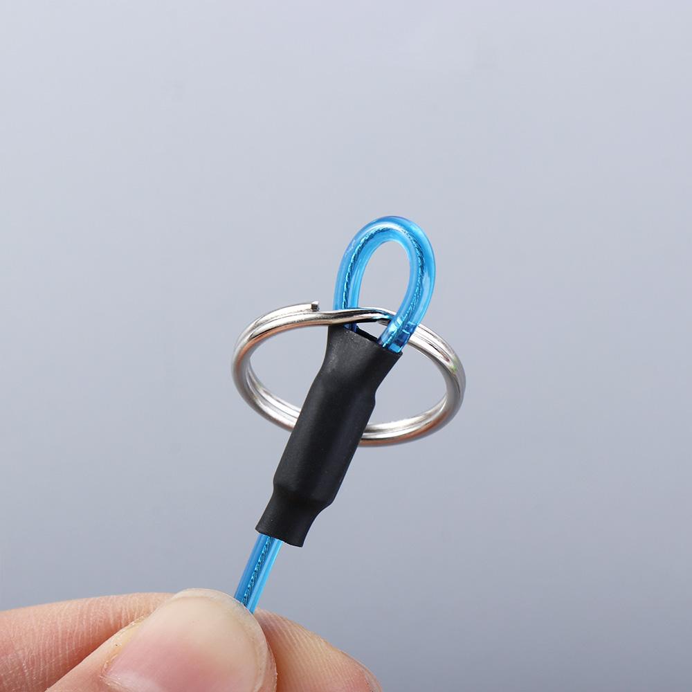 Safety Hauling Rope Safety Rope Spiral Coiled Lanyard Stretch Fishing Tools Spring Elastic Rope