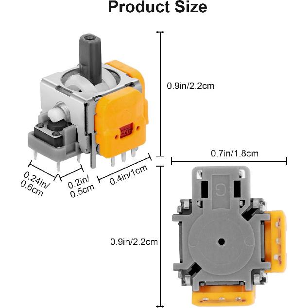 6 шт. Джойстики Холла для контроллера PS5, 3D аналоговые сенсорные стики для большого пальца, замена для контроллера PlayStation 5
