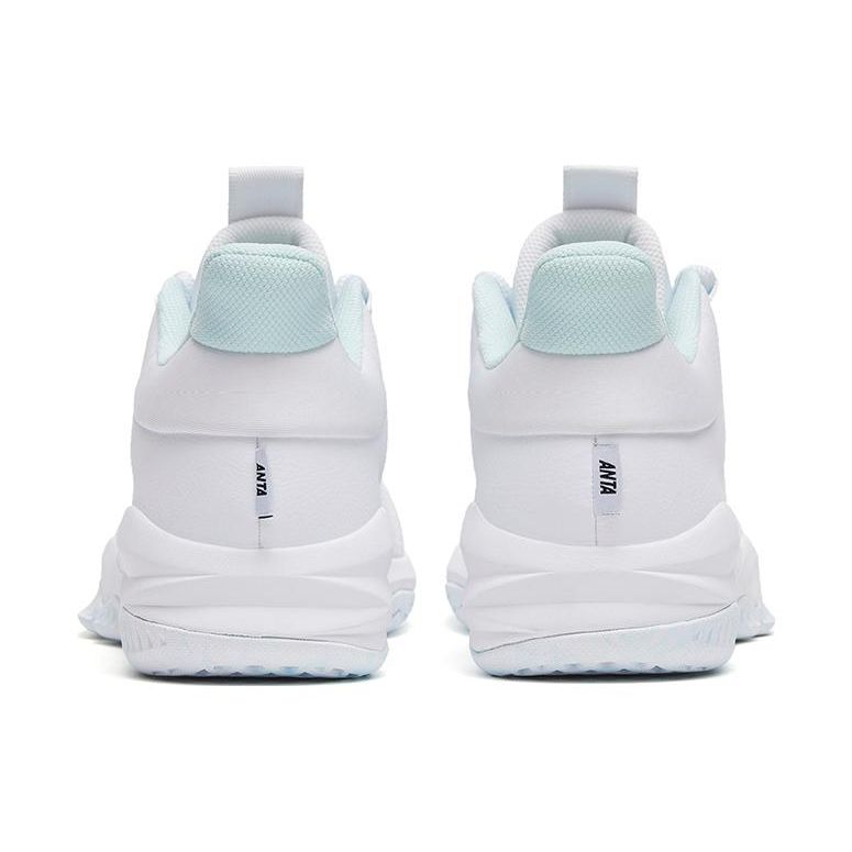 Anta Badass Practical Trendy Non-Slip Wear-Resistant Low-Top Basketball Shoes Men Sneakers White 912241601-3