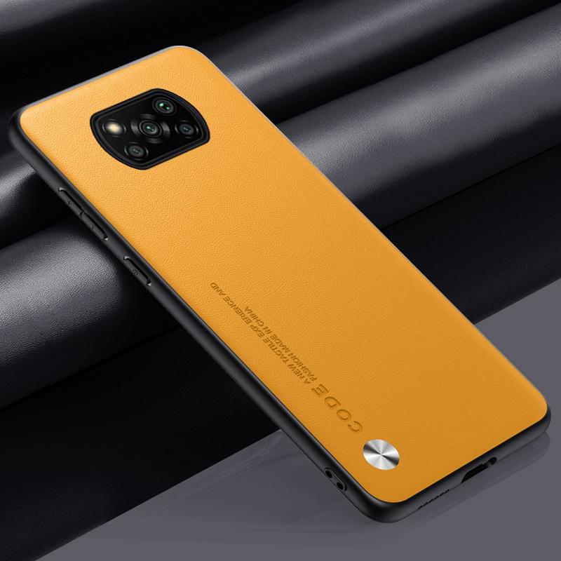 Luxury PU Leather Case For Xiaomi Poco X3 Pro Matte Back Cover Silicone Protection Phone Case For Poco X3 NFC X3Pro PocoX3 Coque