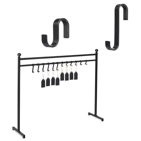 Подставка для рождественских чулок Yousheng с 12 крючками, нержавеющая, простая в установке, напольная вешалка для чулок, железная металлическая стойка с прочным основанием