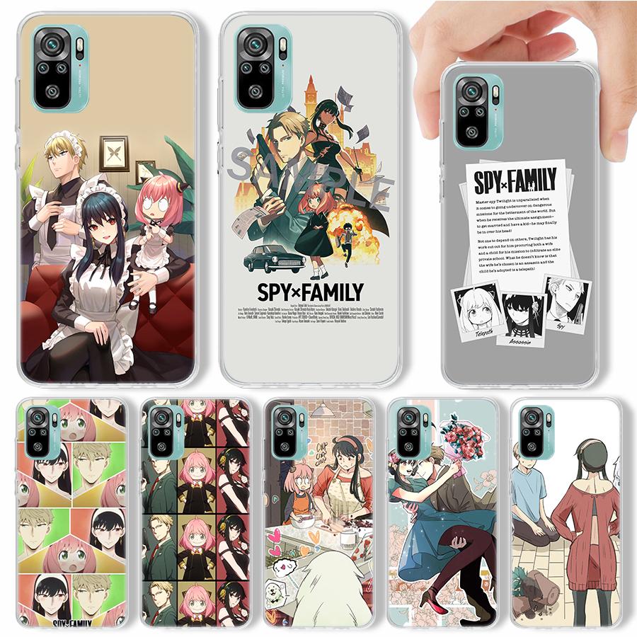 Чехол для телефона Spy×Family Anime для Xiaomi Redmi 9 9A 9C 9T 10 10A 10C 8 8A 7 7A 6 6A S2 K20 K40 Pro, мягкий силиконовый чехол
