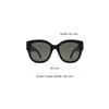 Saint Laurent Solid Design Square Sunglasses Unisex sunglasses Black SLM95/F-001