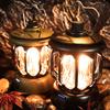 Rechargeable Vintage Lantern LED Metal Hanging Lantern Table Lamp for Indoor Outdoor Camping