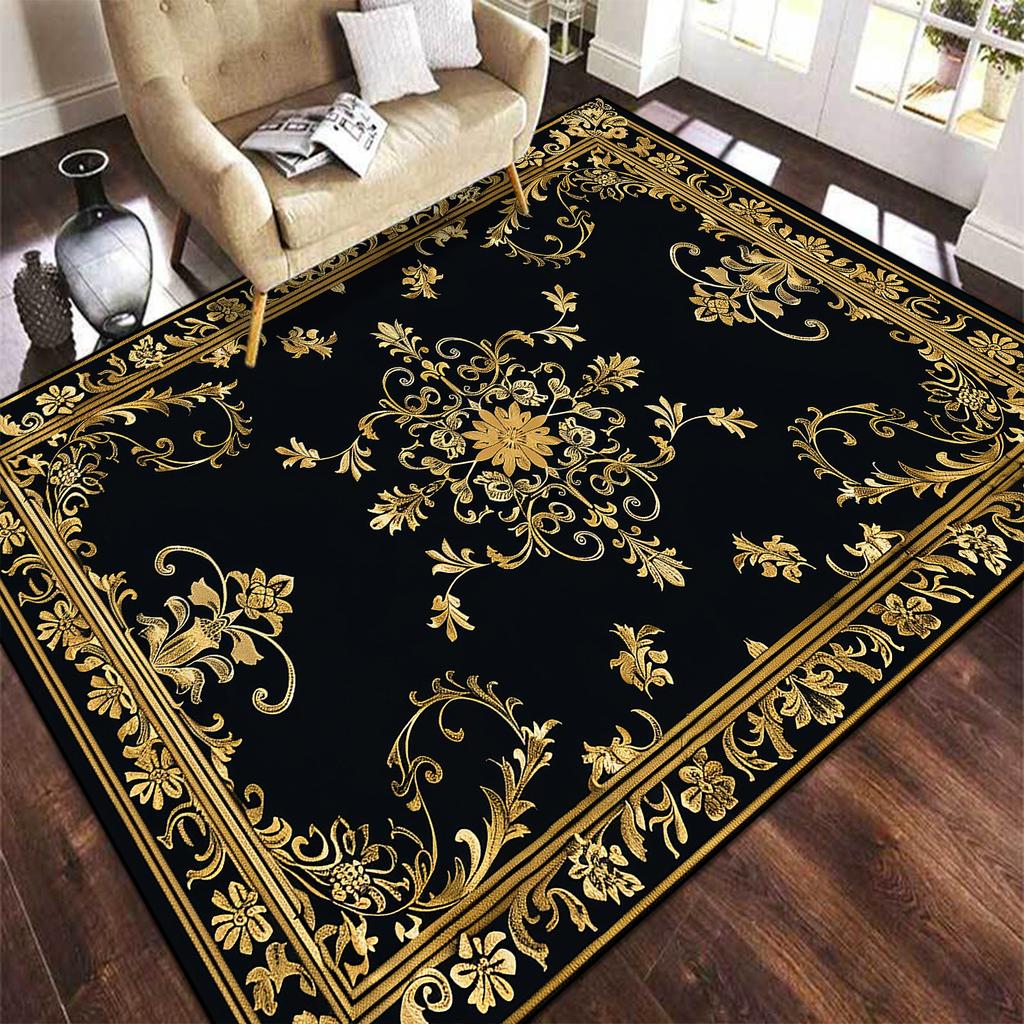 Europe and America Luxury Carpet for Living Room Large Area Decoration Bedroom Rug Non-slip Cloakroom Coffee Table Mat Washable