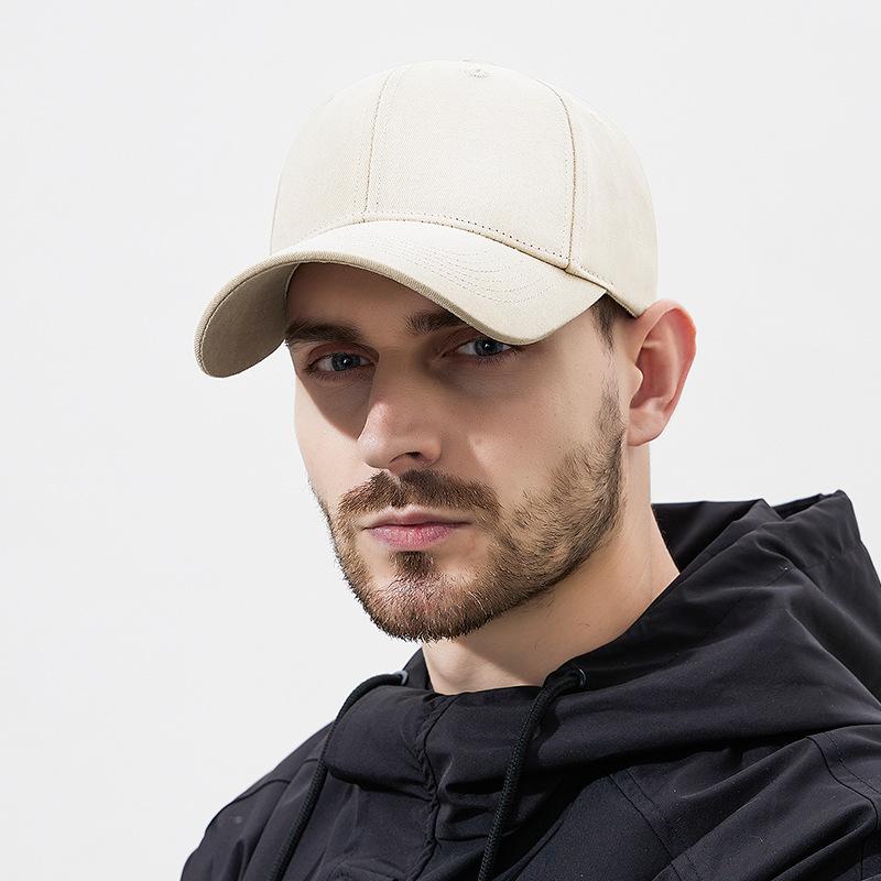Четыре сезона мужские и женские однотонные бейсболки из стираного хлопка высокого качества в европейском и американском стиле с жестким верхом, согнутые для занятий спортом на открытом воздухе, солнцезащитные шляпы