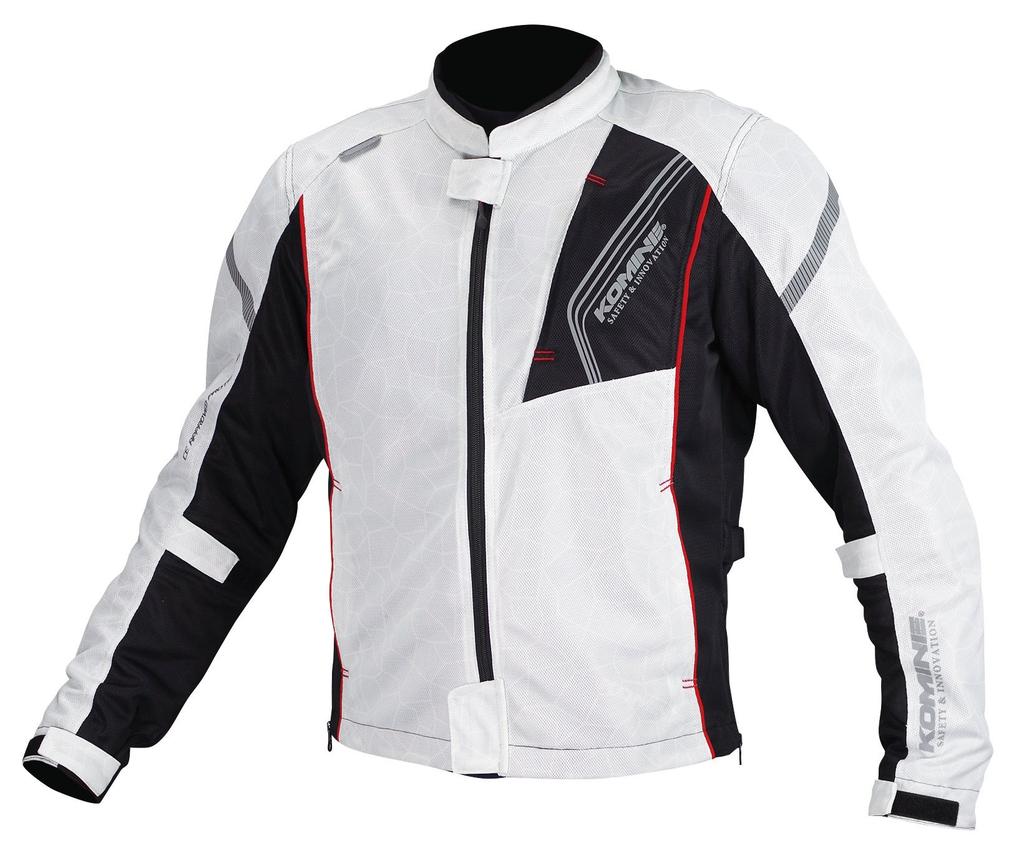 Motorcycle Protective Full Mesh Jacket For CE Standard Mesh Material Protector XL [KOMINE] JK-128 Spring/Summer 07-128 Men's Silver/Black