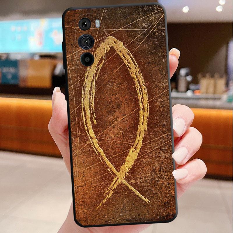 Чехол для телефона для Motorola Edge 50 40 Pro 60 50 40 30 Ultra Neo Fusion Moto G85 G72 G53 G54 G84 G13 G32 Иисус Христос Крест