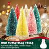 24/45 Pcs Mini Christmas Tree Artificial Mini Pine Trees with Wooden Base Reusable