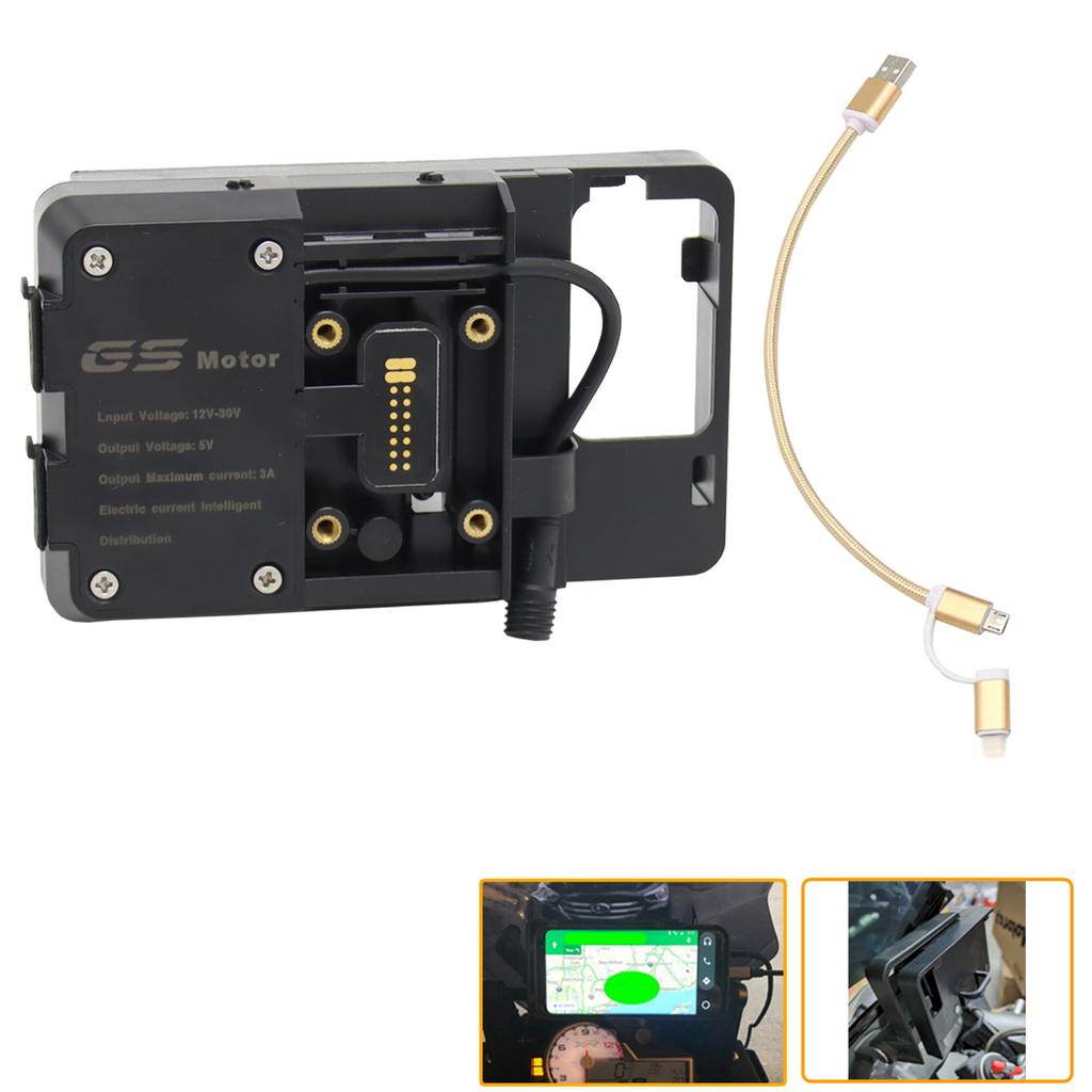 Аксессуары для навигационного кронштейна для мобильного телефона с USB-зарядным устройством для BMW R1200GS LC&Adventure S1000XR