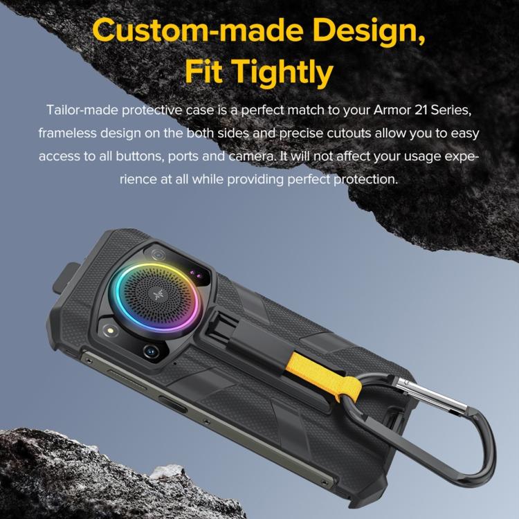 For Ulefone Armor 21 Ulefone Back Clip Phone Case with Carabiner