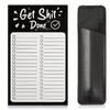 Magnetic Fridge Notepads For Grocery List, Shopping List To Do List  Reminders Recipes Magnetic Back Memo Notepad With Pu Leather Pen Holder