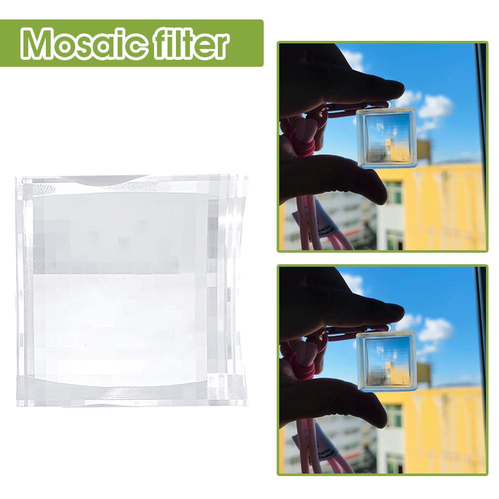 High-end Crystal Pixel Stone Landscape Photo Clock Filter Pixel Art Crafts Gift In Decoration N J5Y5