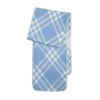 Retro blue and white plaid scarf women's autumn and winter senior sense versatile Korean hooded plaid warm couple scarf