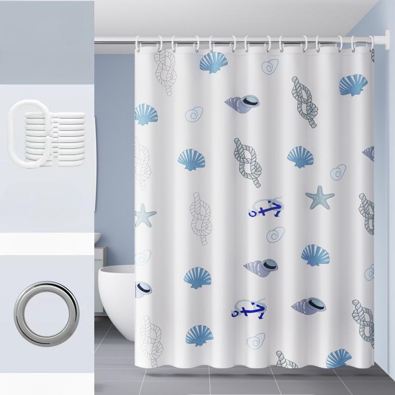 Водонепроницаемая и заплесневелая занавеска для душа, используется для окон, украшения комнаты, украшения дома