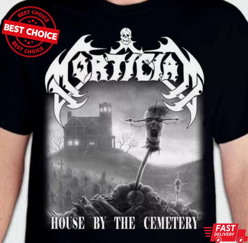 Mortician House by the Cemetery Album Cotton Black S-3XL T-Shirt Q7641 Unisex T-Shirt