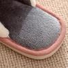 Женские зимние теплые плюшевые домашние хлопковые тапочки, домашние нескользящие мягкие меховые тапочки на плоской подошве