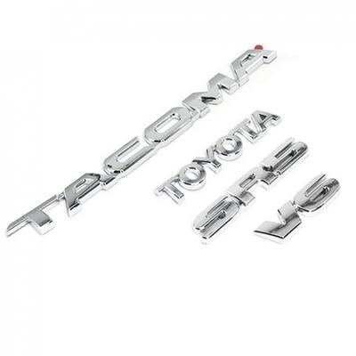 Набор из 4 штук Для Tacoma Эмблема 2005-2015 SR5 V6 Аксессуары Хромированные Значки на Заднюю Дверь
