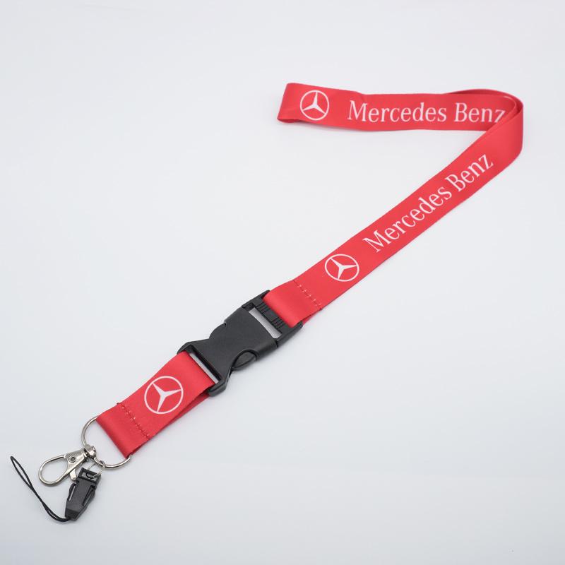 JVC4 Card Lanyard Keychain Motorcycle Car Keyring Neck Wear Chain For Mercedes Benz AMG W177 W176 X166 X167 C257 C218 X253 C118 C117