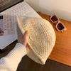 Brown Knitted Bucket Hat Women's New Autumn and Winter Ear Protector Basin Hat Wool Bucket Hat