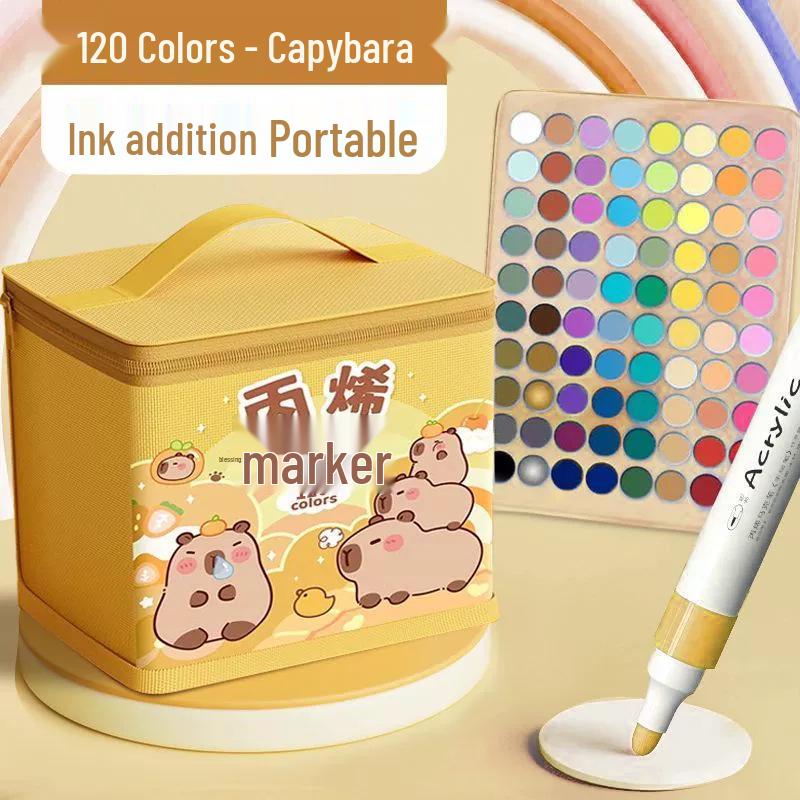 Акриловый маркер - Смываемый, Не растекающийся, Быстросохнущий, Наслаиваемый, Водостойкий маркер для искусства и школы.