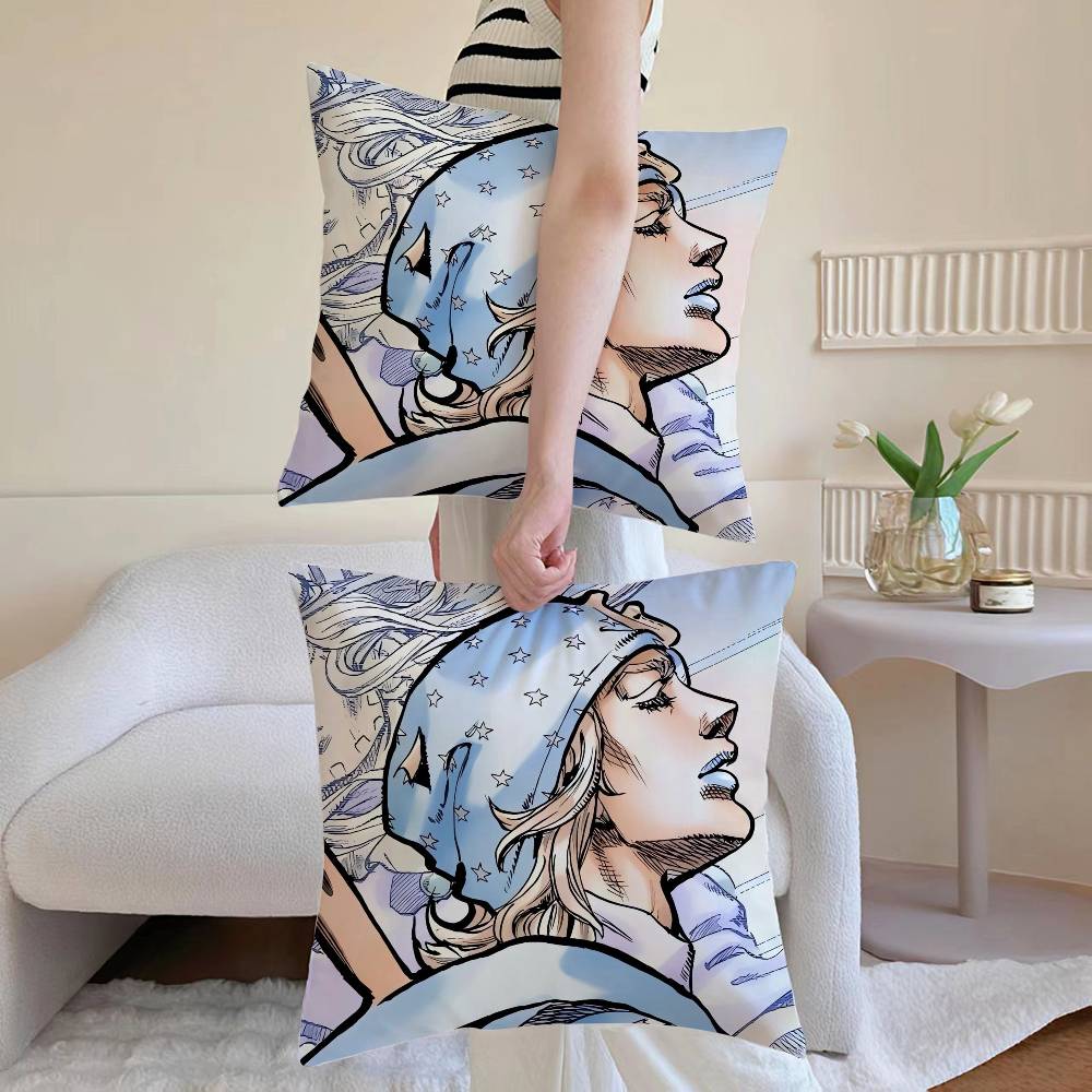 Jonathan Joestar Pillow Case Sofa and Living Room Decorative Cushion Covers Dustproof and Miteproof Invisible Zipper