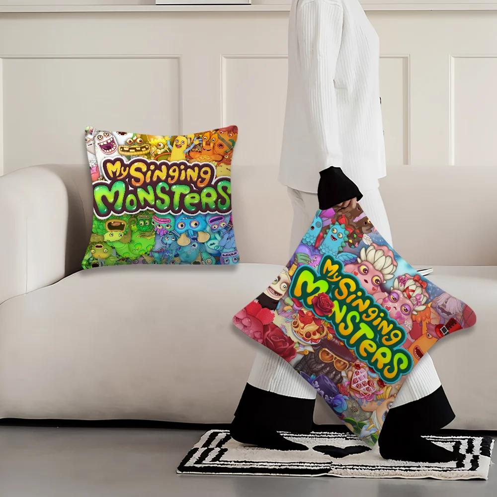 Игра Мои Поющие Монстры наволочка Подушка Комната Спальня Изголовье Диван Гостиная Спинка Подушка для сна