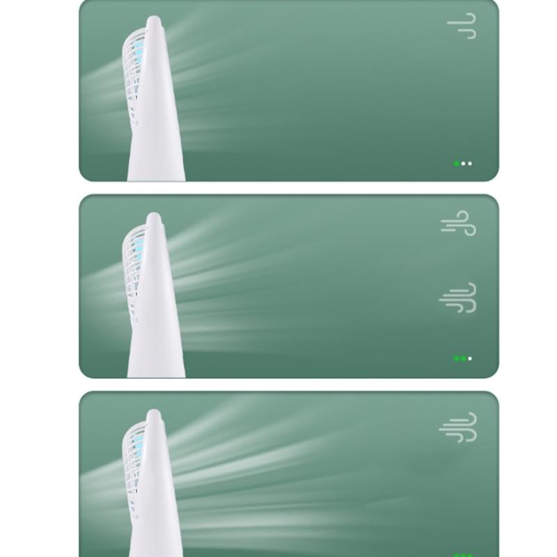 USB Вентилятор Тихая работа 3 скорости Тихая работа USB Перезаряжаемый для дома и офиса Мощное охлаждение